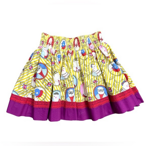 Matilda Jane "Paint By‎ Numbers" Bird A Line Skirt Girl's Size 4
